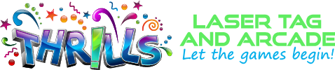 Thrills Laser Tag and Arcade Logo